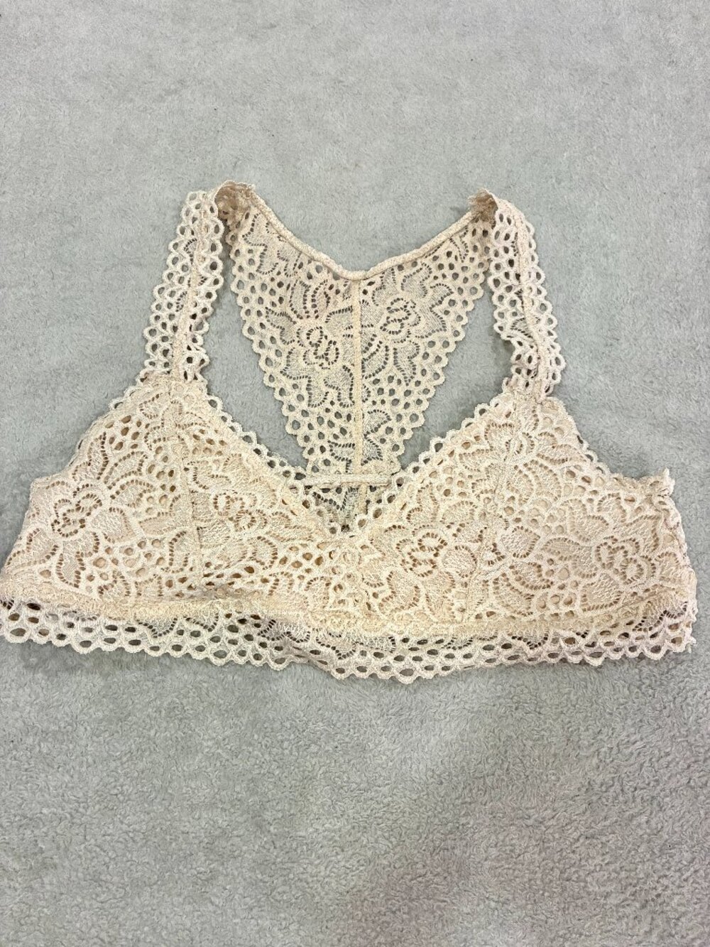 French Affair Lace Bralette Size Large